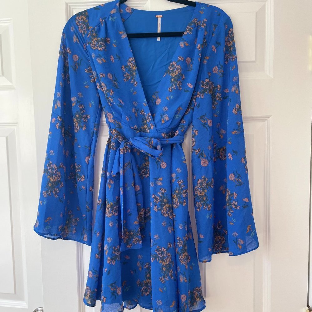 Free People Bell Sleeve Mini Dress
